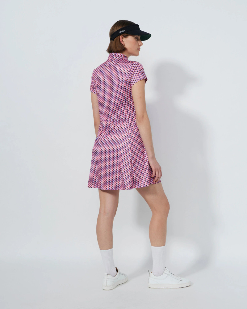 Daily Sports Pop Geo Short Sleeve Dress