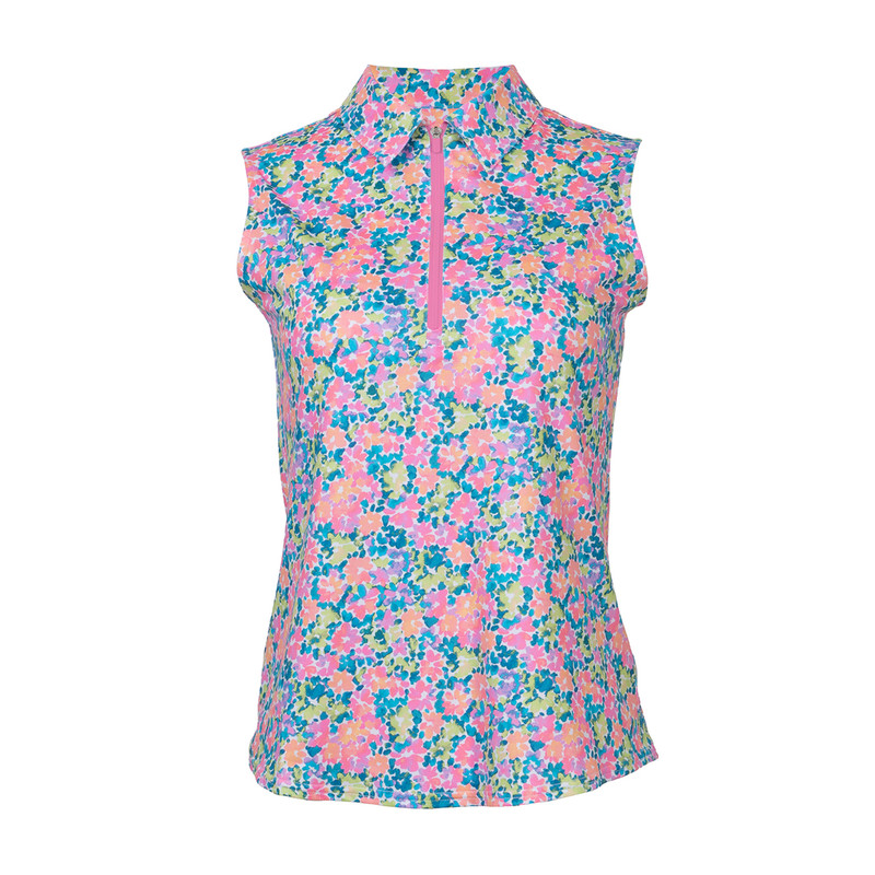 JoFit Ethereal Blooms Sleeveless Polo [S26]