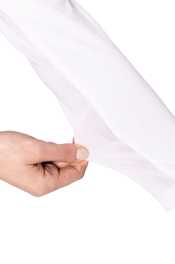 Golftini Cool Girl White Long Sleeve Cooling Polo