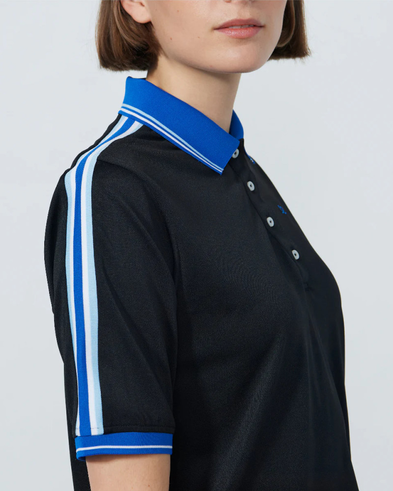 Daily Sports Cropped Black Half Sleeve Polo [PS26]
