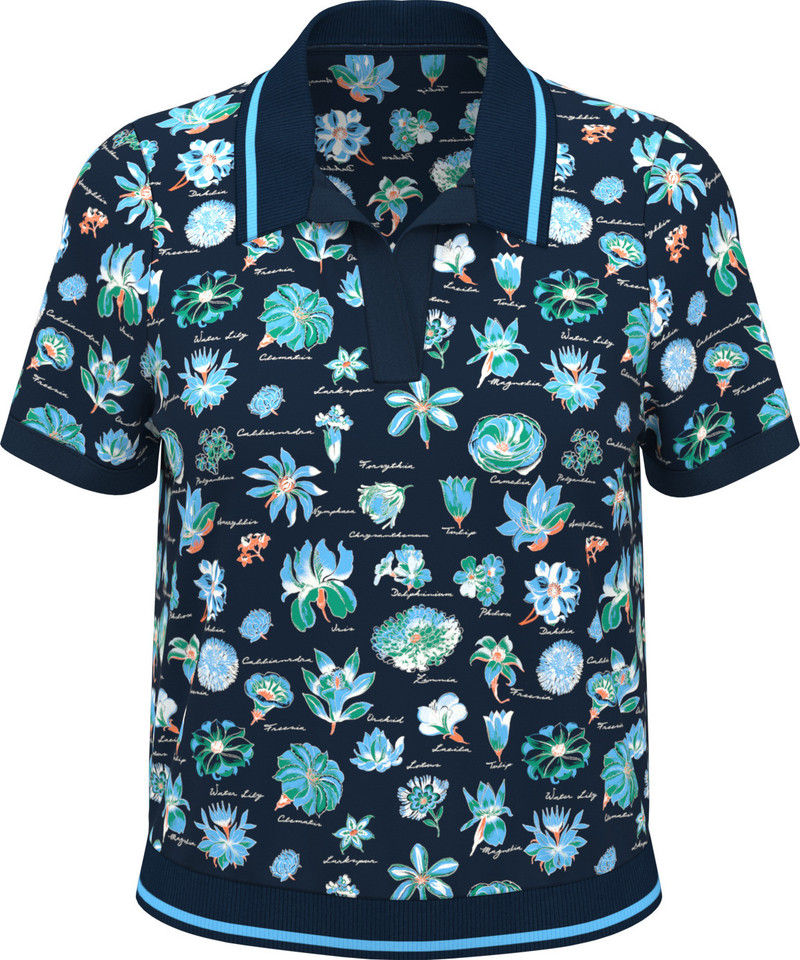 Original Penguin Textbook Floral Short Sleeve Polo