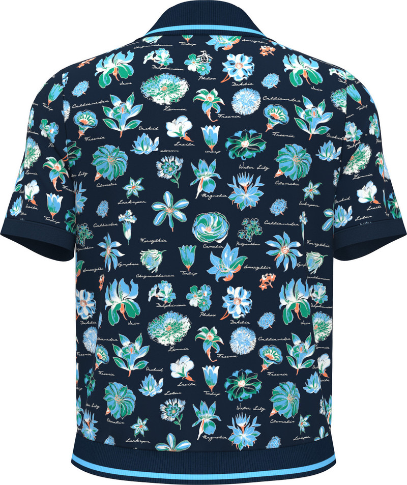 Original Penguin Textbook Floral Short Sleeve Polo