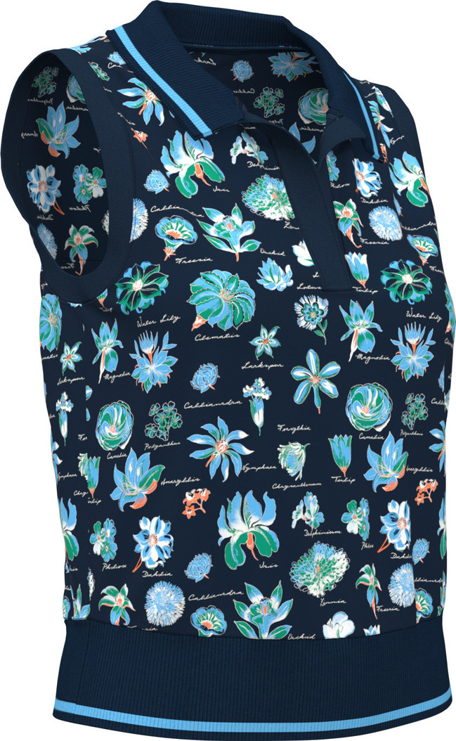 Original Penguin Textbook Floral Sleeveless Polo