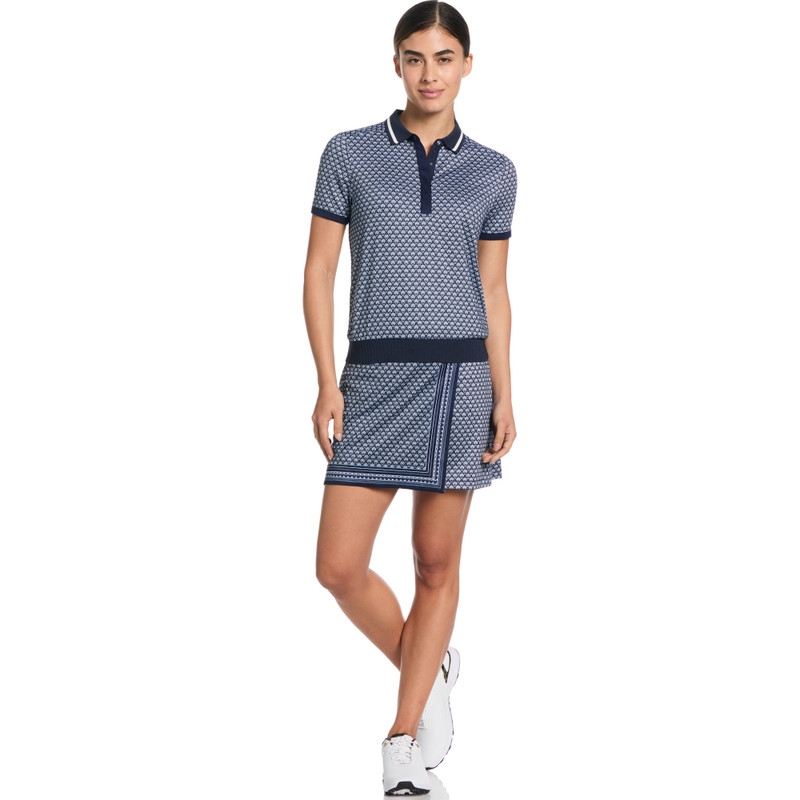 Callaway Scarf Geo Short Sleeve Polo