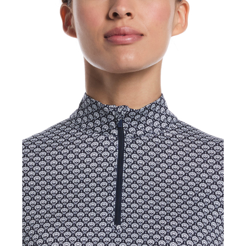 Callaway Scarf Geo Long Sleeve UV Mock