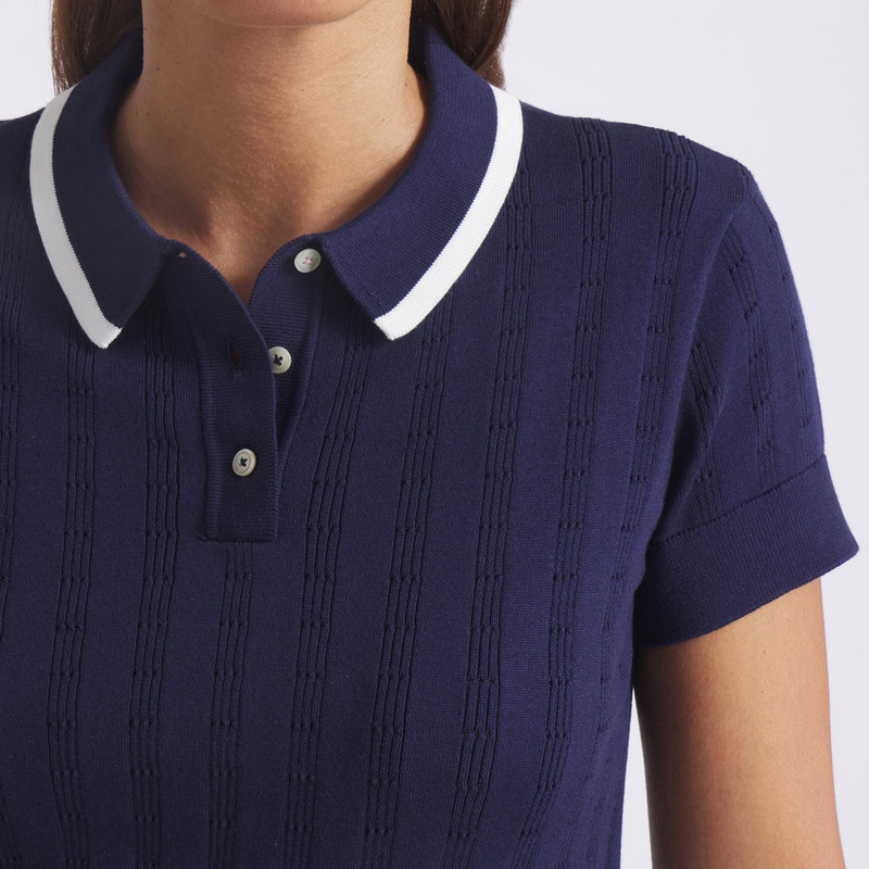 PUMA x AP Short Sleeve Pointelle Knit Polo