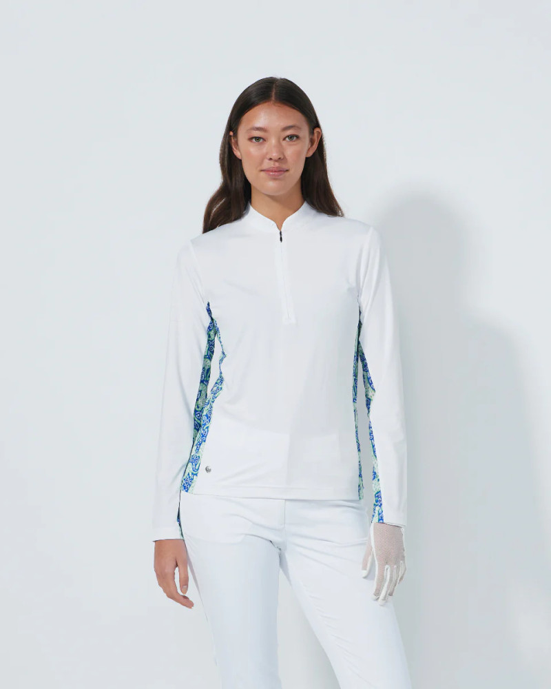 Daily Sports Breeze White Long Sleeve Half Neck [PS26]