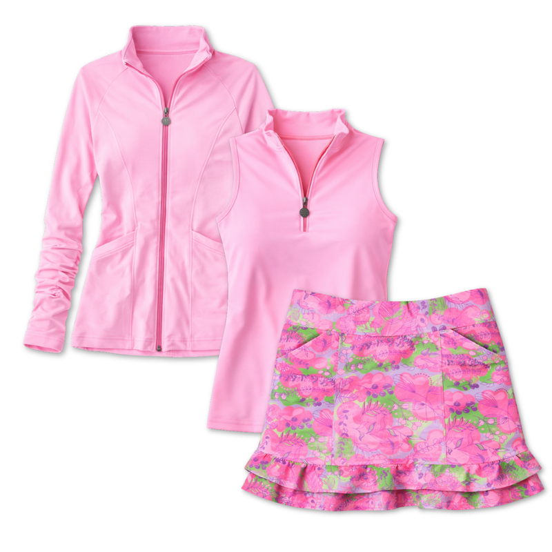 TzuTzu Stella Garden Party 16" Flounce Golf Skort