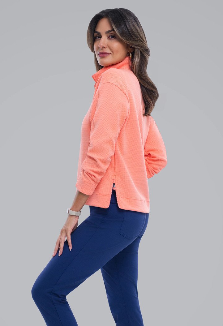 IBKUL Micro Waffle Knit Pullover