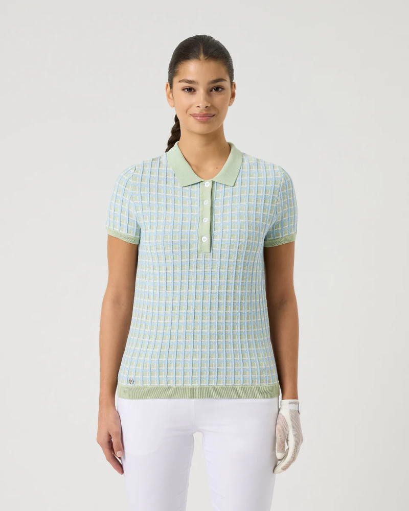 Daily Sports Muted Pistachio Knit Short Sleeve Polo [SS26]
