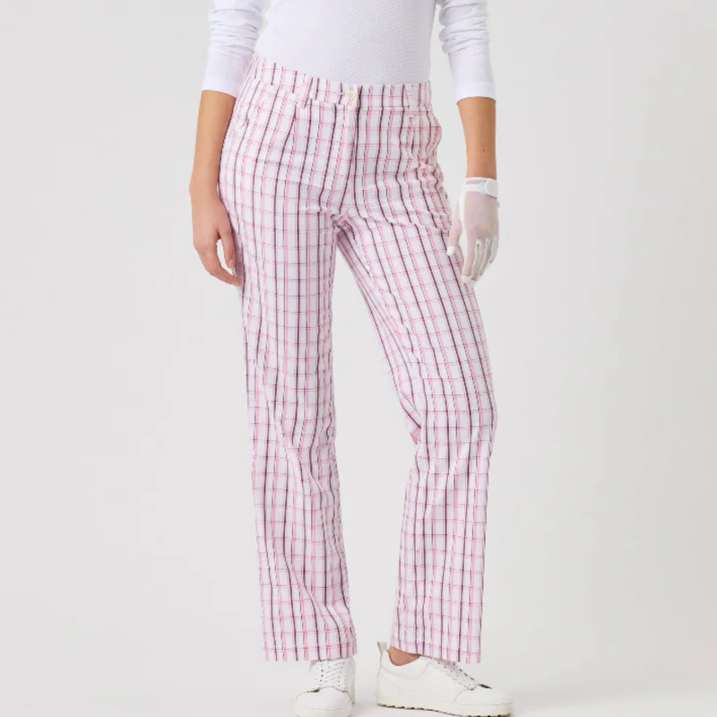 Daily Sports Golf Plaid Prism Pink Ankle Pants [SS26]