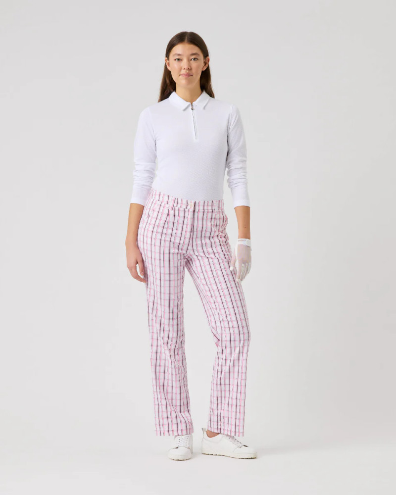 Daily Sports Golf Plaid Prism Pink Ankle Pants [SS26]