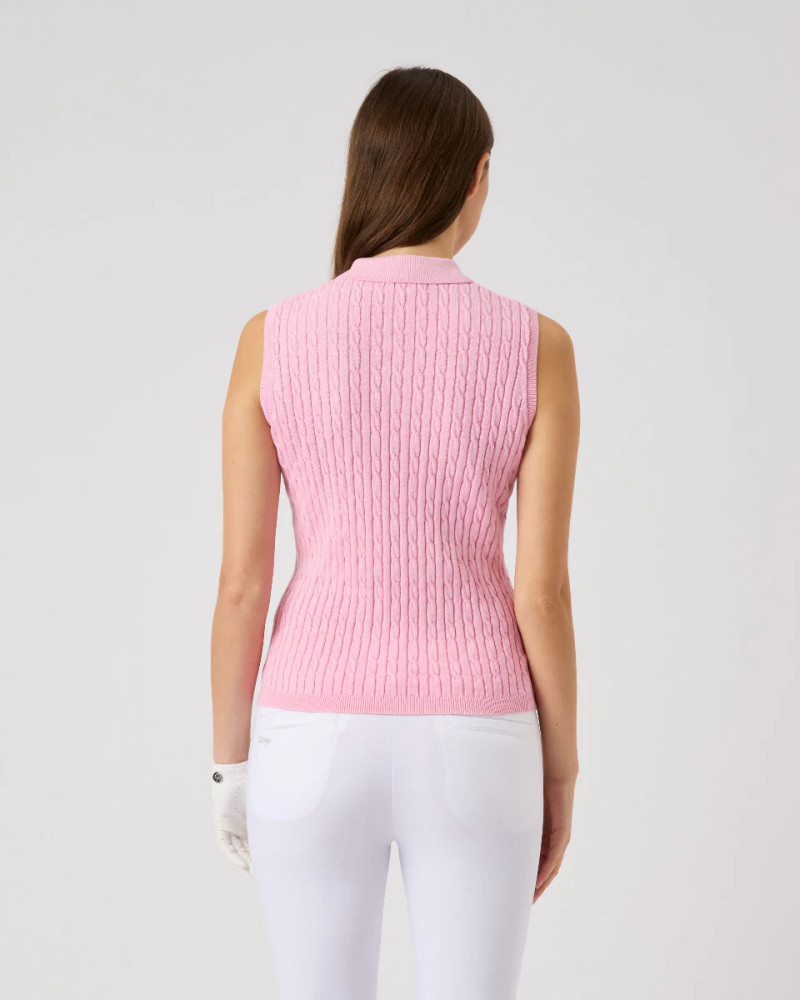 Daily Sports Madelene Cable Knit Sleeveless Polo [SS26]