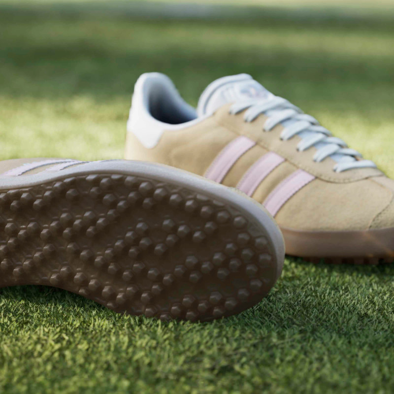 Adidas Gazelle Ice Tangerine/Clear Pink Spikeless Golf Shoe 
