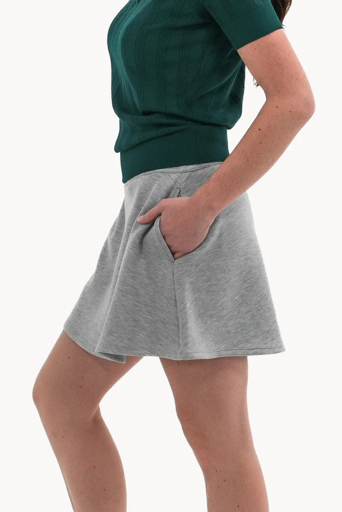 Foray Golf Grey Marl Neoprene Skater Skort