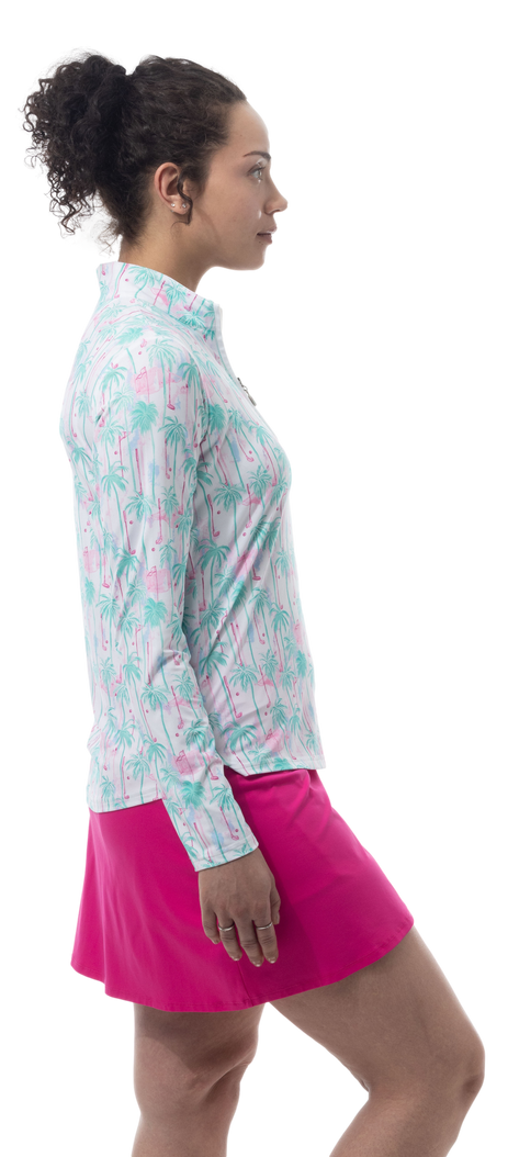 SanSoleil SolCool Golfers Paradise Long Sleeve Mock