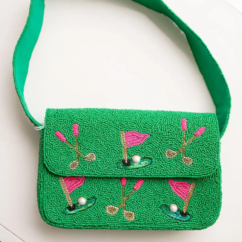 Exclusive Golf Beaded Shoulder Bag