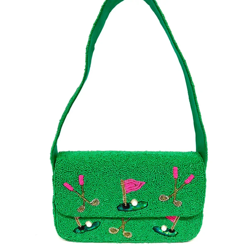 Exclusive Golf Beaded Shoulder Bag