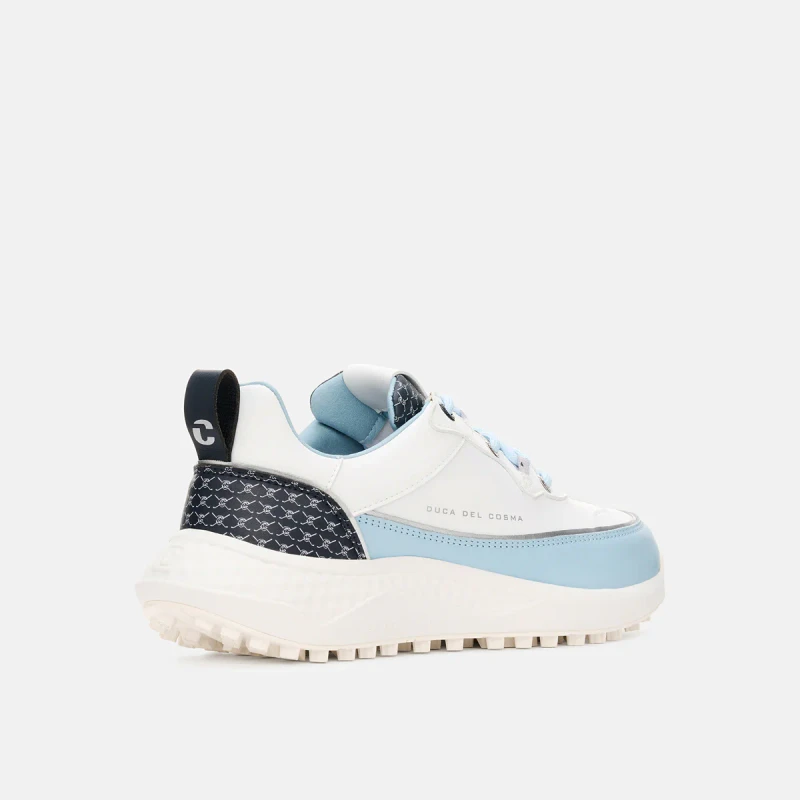 Duca Del Cosma Asara White/Light Blue Waterproof Golf Shoe