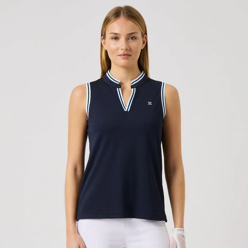 Daily Sports Awara Cardigan | Mid Blue Golf Sweater