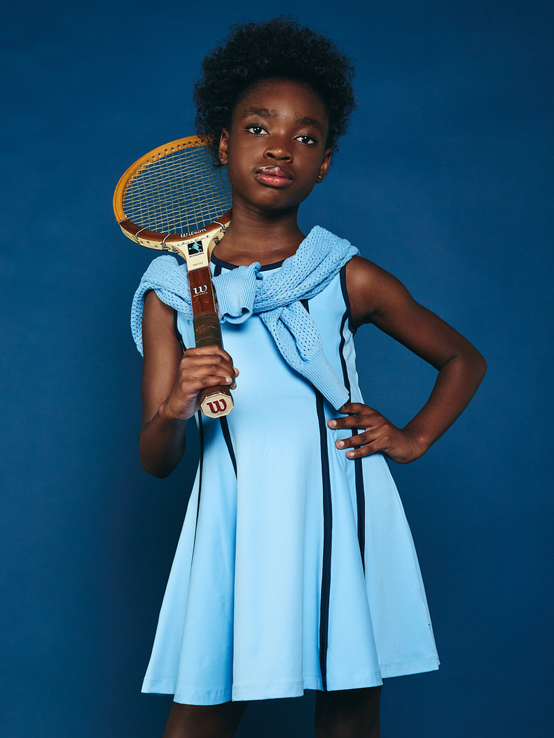GARB Girls Paige Light Blue Golf Dress 