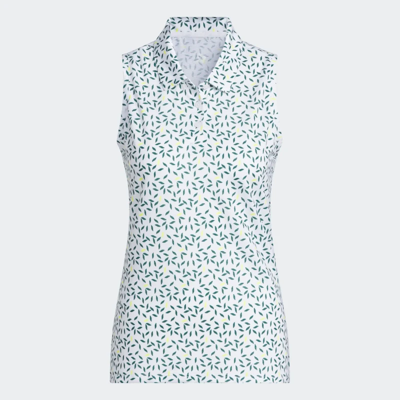 Adidas Ultimate365 Green Sleeveless Polo [SS26]