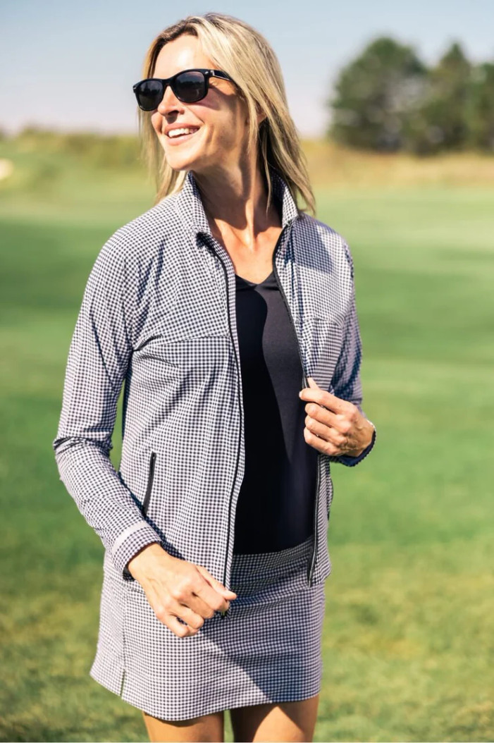 Golftini Be An Athlete Black/White Check Jacket [2026]