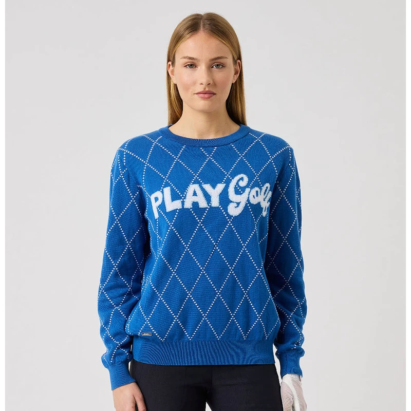 Daily Sports Play Mid-Blue Golf Sweater [SS26]