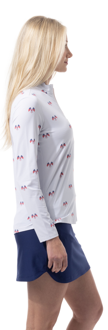 SanSoleil SolairCool Parade Day Long Sleeve Mock