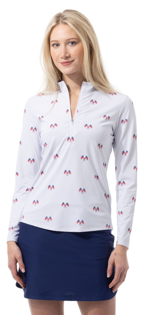 SanSoleil SolairCool Parade Day Long Sleeve Mock