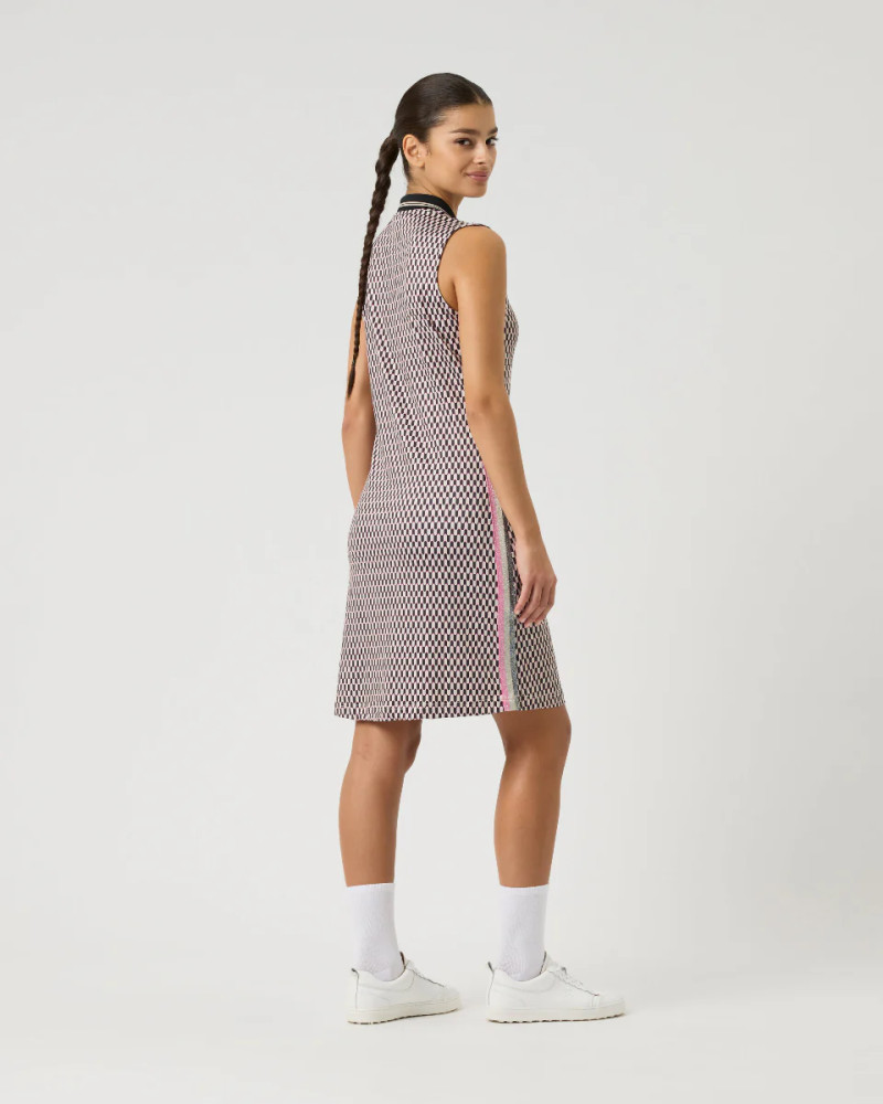 Daily Sports Geometric Abstract Wave Sleeveless Dress [2026]