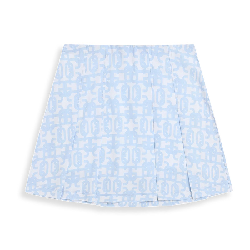 Greyson Alpha Glyph Ashe Skirt women's golf skort featuring signature printed design, built-in shorts, and lightweight performance fabric.