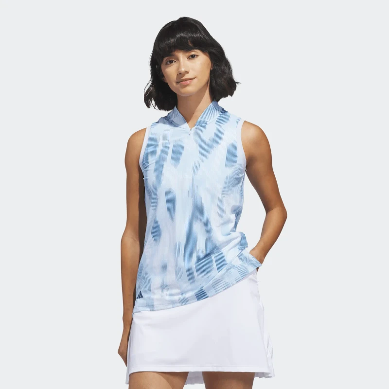 Adidas Ultimate Tour Dusky Petrol Printed Sleeveless Mock [2026]