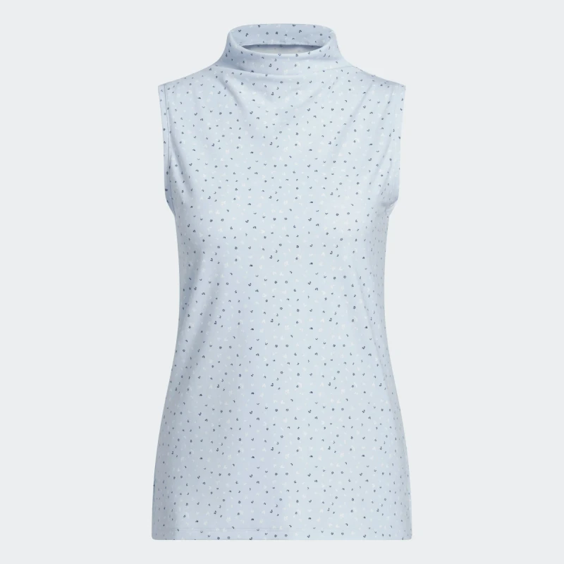 adidas Ultimate365+ Butterspun Floral Mock Neck Top