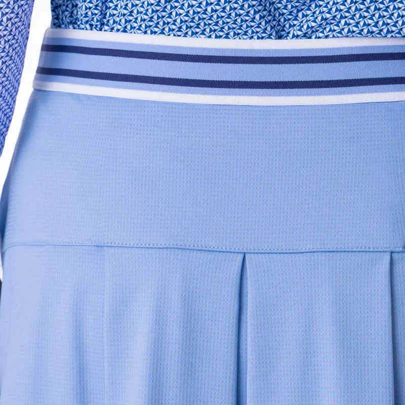 BelynKey Ice Cap Varsity Knit Jacquard Pleat Skort