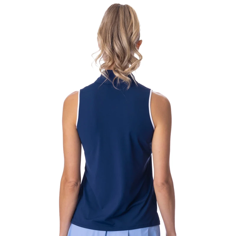 BelynKey Ink/Ice Cap Rosie Sleeveless Mock