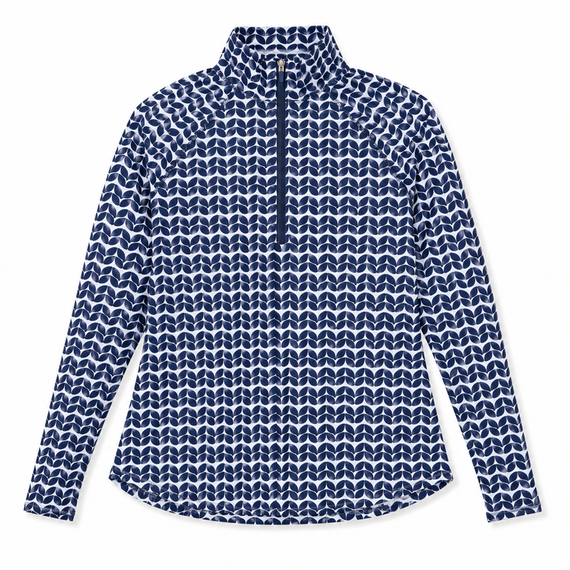 JoFit Midnight Leaves Long Sleeve UV Mock