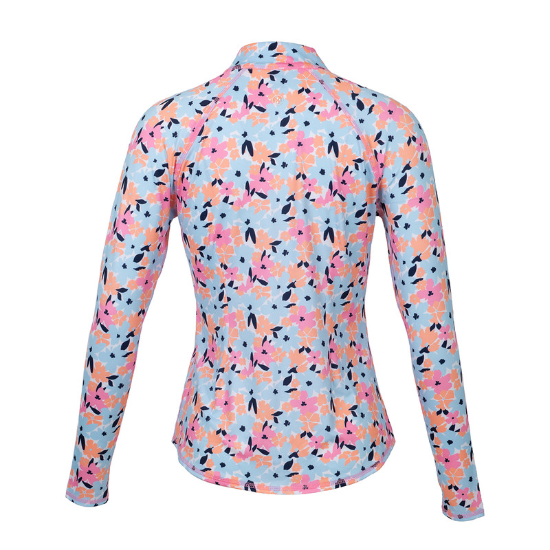 JoFit Pastel Petals Long Sleeve UV Mock