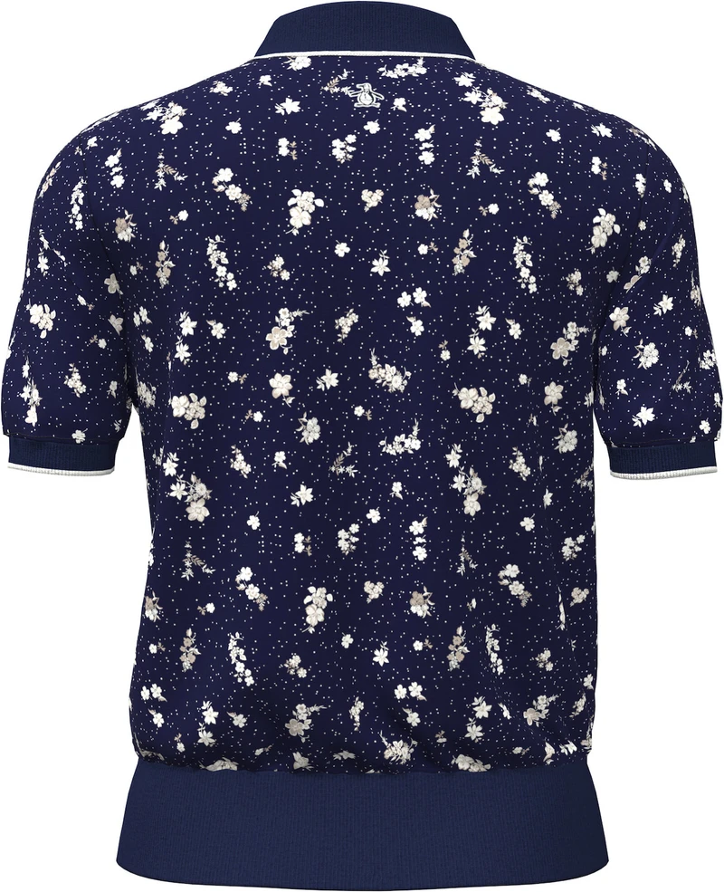 Original Penguin Floral Short Sleeve Knit Sweater [SF26]