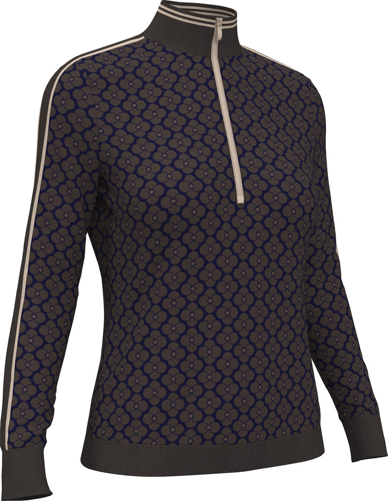 Original Penguin Chocolate Torte 1/4 Zip Sweater [SF26]