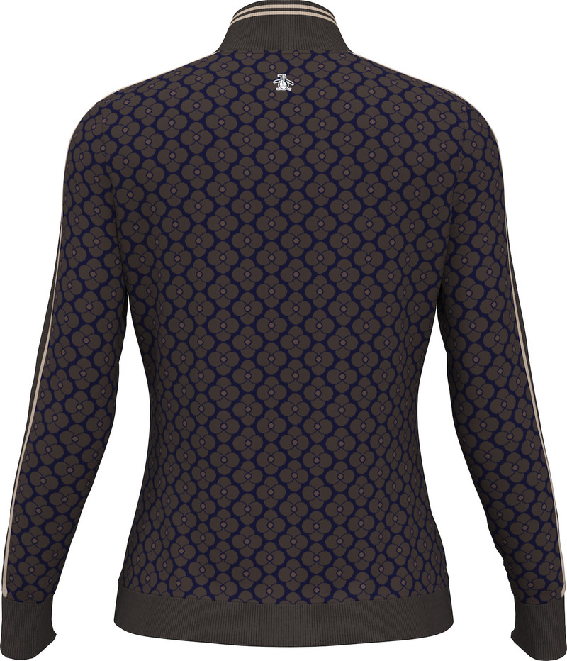Original Penguin Chocolate Torte 1/4 Zip Sweater [SF26]