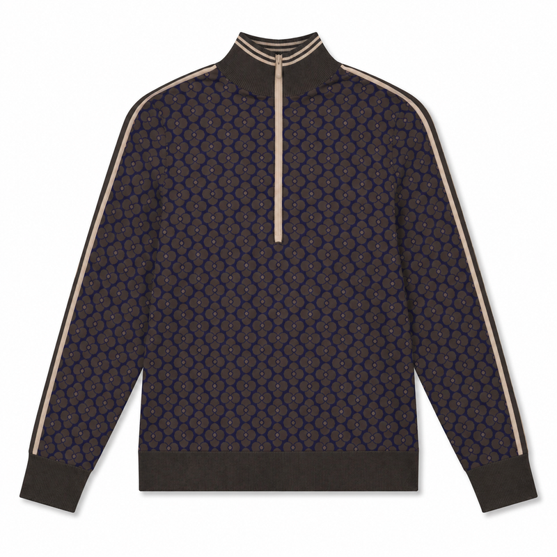 Original Penguin Chocolate Torte 1/4 Zip Sweater