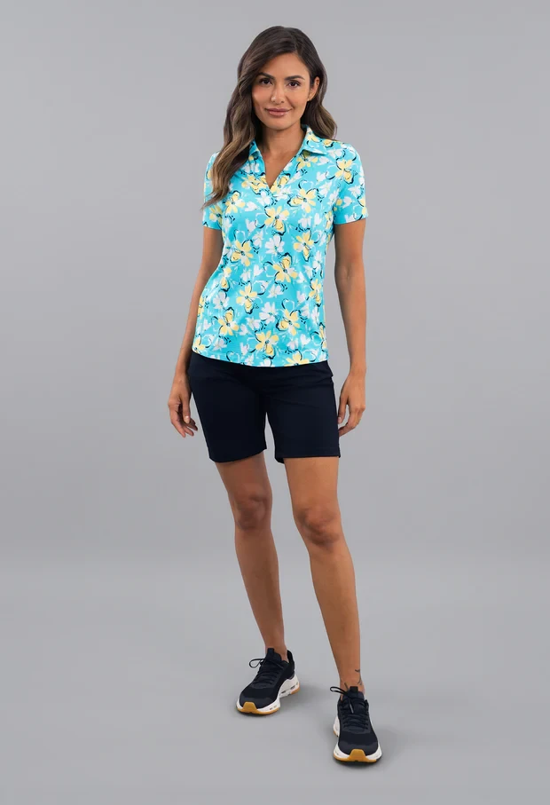 IBKUL Short Sleeve V-Neck Polo [SF26]
