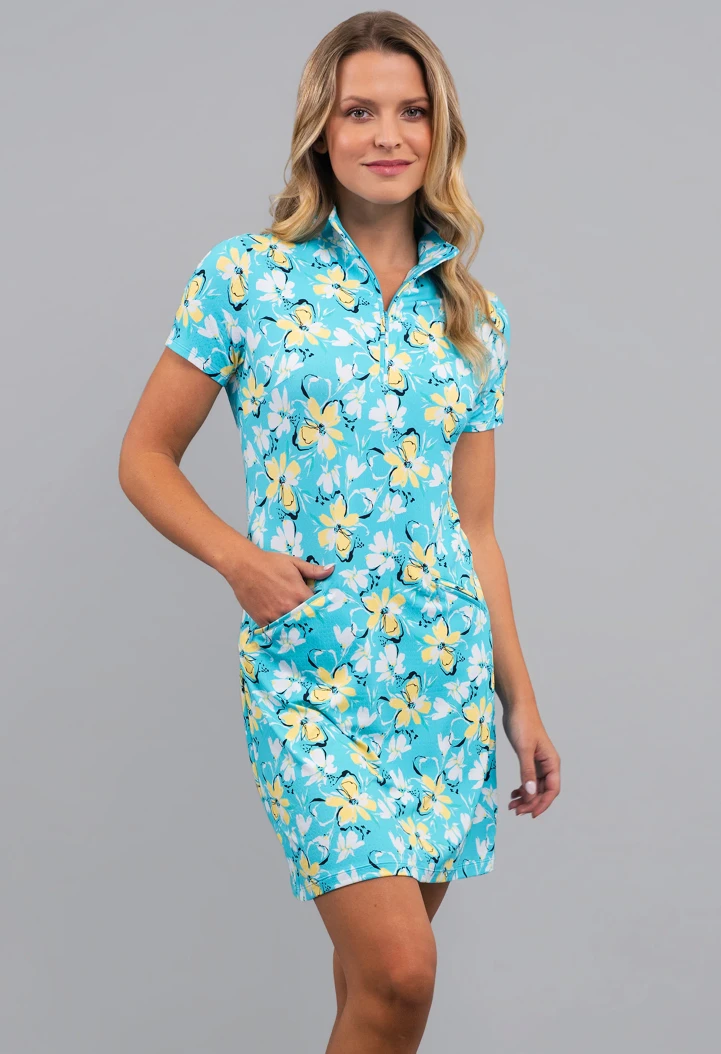 IBKUL Short Sleeve Print Dresses [SF26]