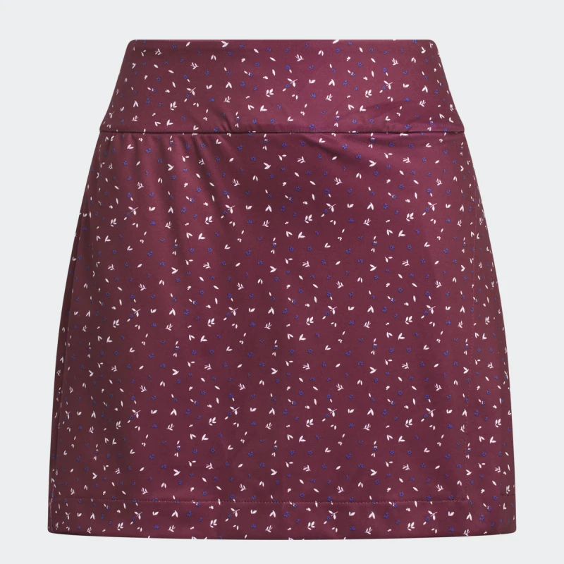 Maroon Adidas Ultimate365 Floral Wrap Skort
