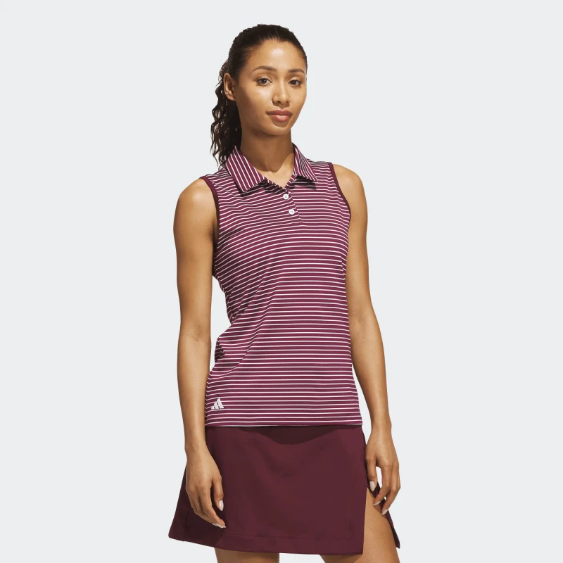 Adidas Performance Stripe Sleeveless Polo [AW26]