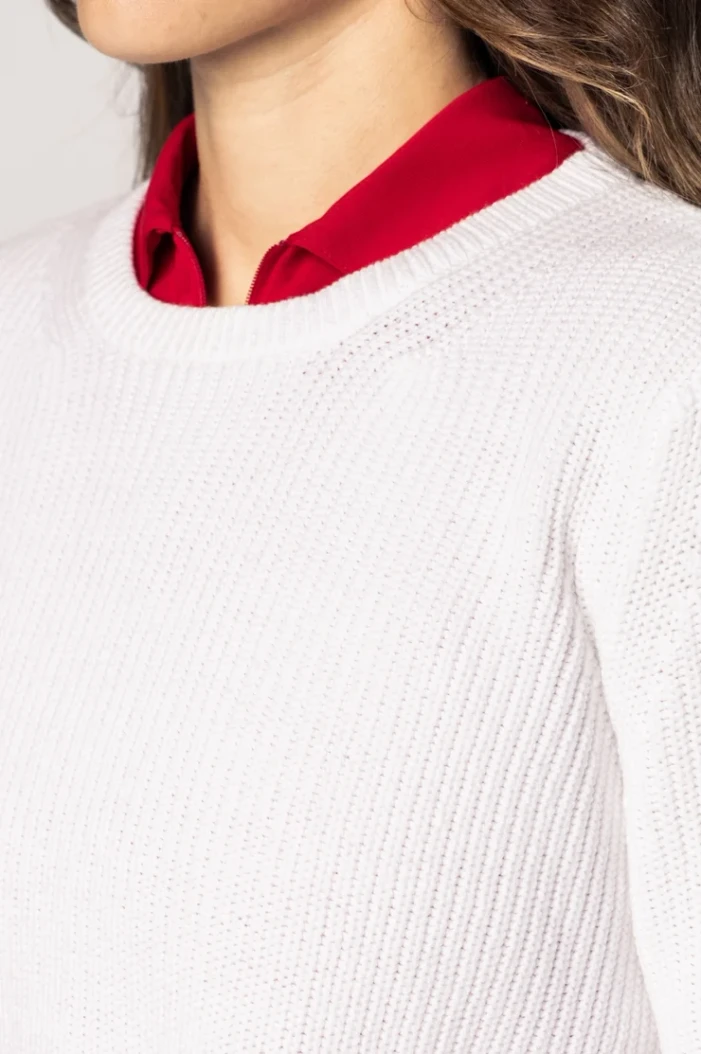 Golftini Darcy White/Red Sweater