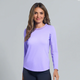IBKUL Essentials Long Sleeve Solid Mesh Crewneck