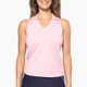 Rose Pink Sleeveless Lisa Sport Polo