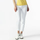 Glam White High Water Ankle Pants